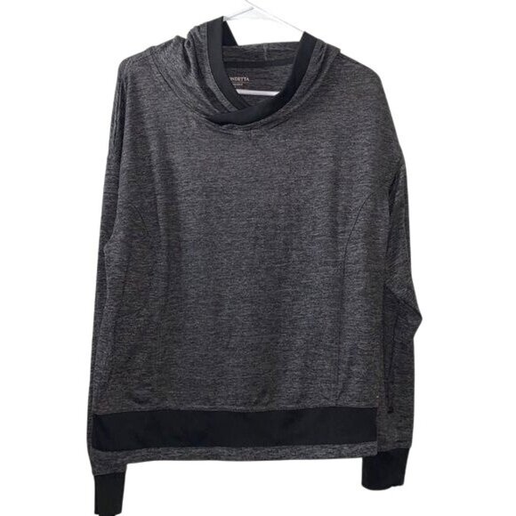 Mondetta Performance + Luxury Womens Heathered Gray Hooded Sweatshirt M - Picture 1 of 10